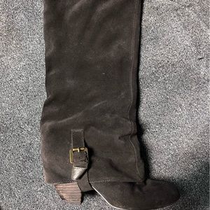 Naughty Monkey Tall Dark Brown Suede/Leather Size 8.5